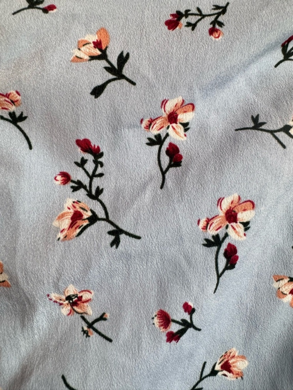 Beginning Boutique Blue Floral Tie Front Cutout Mini Dress Cottagecore Summer - Picture 12 of 14